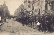 American Expeditionary Force marching down Svetlanskaya Street